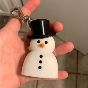Bath and Body works Snow man hand sanitizer holder